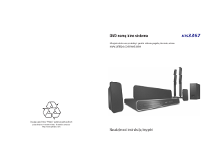 Vadovas Philips HTS3367 Namų kino sistema