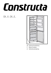 Handleiding Constructa CK539EL30 Koel-vries combinatie