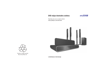 Rokasgrāmata Philips HTS3568 Mājas kinozāles sistēma
