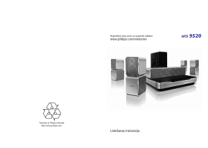 Rokasgrāmata Philips HTS9520 Mājas kinozāles sistēma