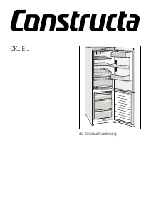 Bedienungsanleitung Constructa CK636EL40 Kühl-gefrierkombination