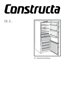 Bedienungsanleitung Constructa CK736EW32 Kühl-gefrierkombination