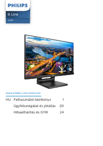 Használati útmutató Philips 222B1TC B Line LED-es monitor