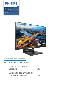 Mode d’emploi Philips 222B1TC B Line Moniteur LED