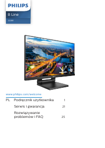 Instrukcja Philips 222B1TC B Line Monitor LED