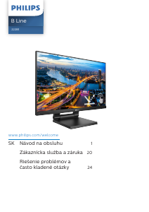 Návod Philips 222B1TC B Line LED monitor