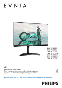 Посібник Philips 24M1N3200ZS Evnia Світлодіодний монітор