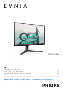Priručnik Philips 25M2N3200W Evnia LED zaslon