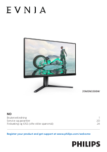 Bruksanvisning Philips 25M2N3200W Evnia LED-skjerm