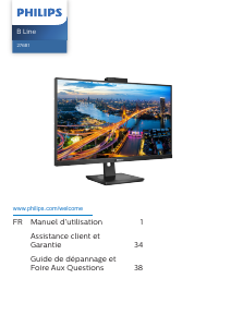 Mode d’emploi Philips 276B1JH B Line Moniteur LED