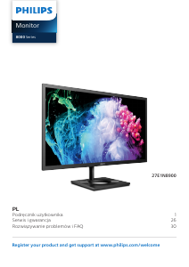 Instrukcja Philips 27E1N8900 Monitor LED