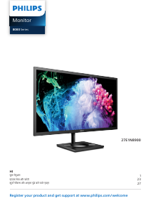 मैनुअल Philips 27E1N8900 एलईडी मॉनिटर