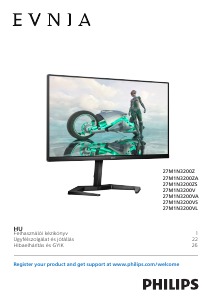 Használati útmutató Philips 27M1N3200ZS Evnia LED-es monitor