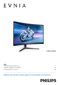 Használati útmutató Philips 27M2C5500W Evnia LED-es monitor