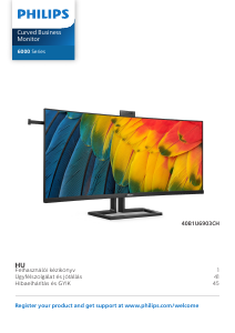 Használati útmutató Philips 40B1U6903CH LED-es monitor