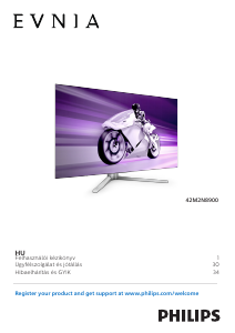 Használati útmutató Philips 42M2N8900 Evnia LED-es monitor