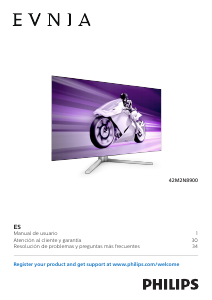 Manual de uso Philips 42M2N8900 Evnia Monitor de LED