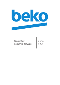 Kullanım kılavuzu BEKO P 40 B Davlumbaz