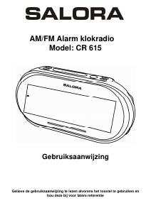 Bruksanvisning Salora CR615 Klockradio