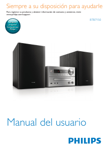 Manual de uso Philips BTB7150 Set de estéreo