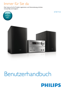 Bedienungsanleitung Philips BTB7150 Stereoanlage