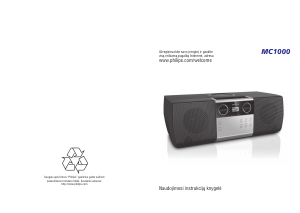 Vadovas Philips MC1000 Stereofoninis rinkinys