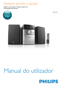 Manual Philips MC151 Aparelho de som