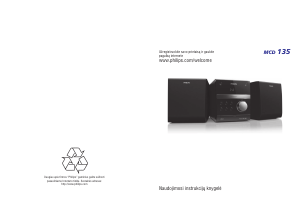 Vadovas Philips MCD135 Stereofoninis rinkinys
