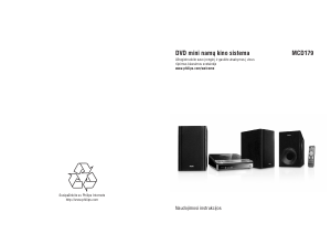 Vadovas Philips MCD179 Stereofoninis rinkinys