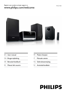 Manual Philips MCD183 Stereo-set