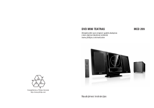 Vadovas Philips MCD289 Stereofoninis rinkinys