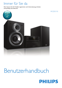 Bedienungsanleitung Philips MCD5110 Stereoanlage