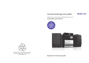 Vadovas Philips MCM1120 Stereofoninis rinkinys