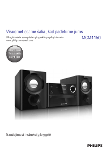Vadovas Philips MCM1150 Stereofoninis rinkinys
