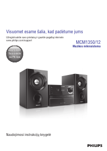Vadovas Philips MCM1350 Stereofoninis rinkinys