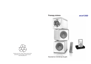 Vadovas Philips MCM138D Stereofoninis rinkinys