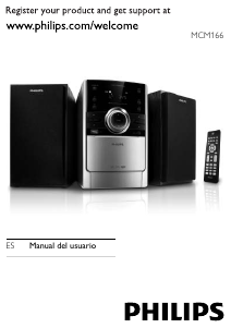 Manual de uso Philips MCM166 Set de estéreo