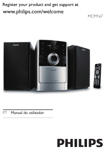 Manual Philips MCM167 Aparelho de som