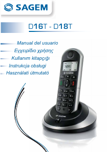 Instrukcja Sagem D16T Telefon bezprzewodowy