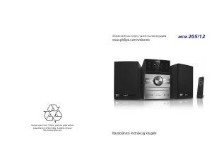 Vadovas Philips MCM205 Stereofoninis rinkinys