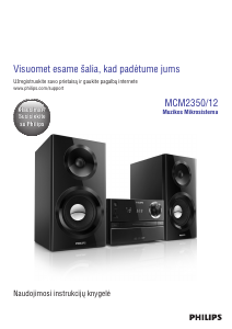 Vadovas Philips MCM2350 Stereofoninis rinkinys