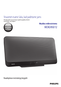 Vadovas Philips MCM2450 Stereofoninis rinkinys