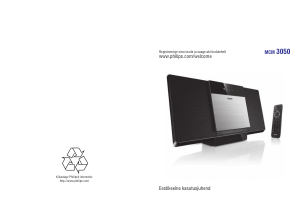 Kasutusjuhend Philips MCM3050 Stereokomplekt