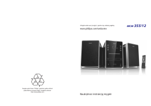 Vadovas Philips MCM355 Stereofoninis rinkinys