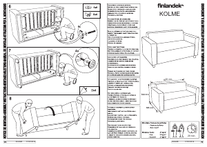 Kasutusjuhend Finlandek KOLME Diivan