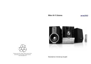 Vadovas Philips MCM393 Stereofoninis rinkinys