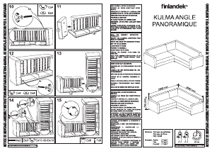 Manual Finlandek KULMA ANGLE PANORAMIQUE Canapea