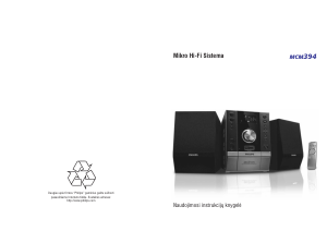 Vadovas Philips MCM394 Stereofoninis rinkinys