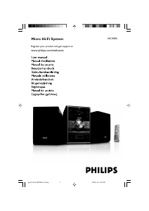 Bruksanvisning Philips MCM395 Stereoanläggning