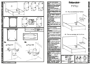Manual Finlandek TYYLI Bed Frame